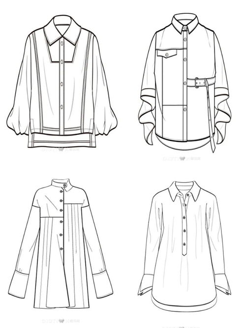 180款 襯衫款式圖大全